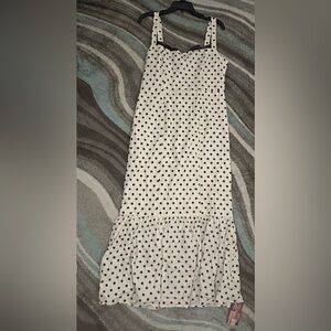 Elegant Polka Dot Midi Dress